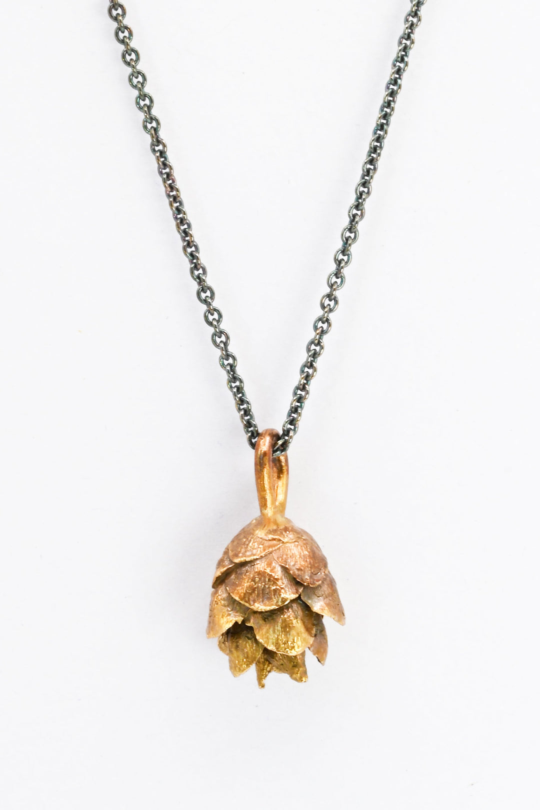 Bronze Pinecone Pendant Necklace