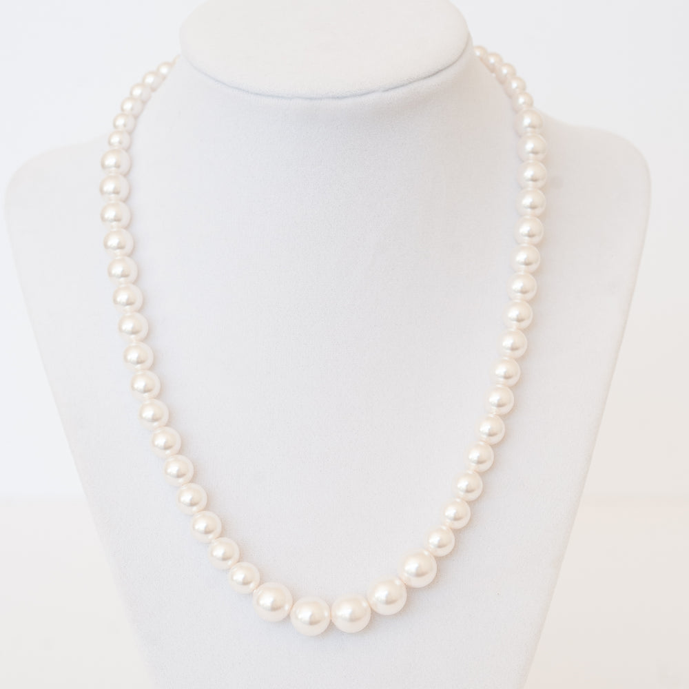 Pearl necklace, classic bridal jewelry, preppy necklace, Modern bridal jewelry by J'Adorn Designs