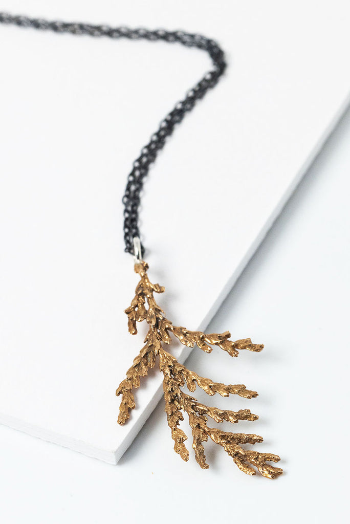 Evergreen Leaf Necklace