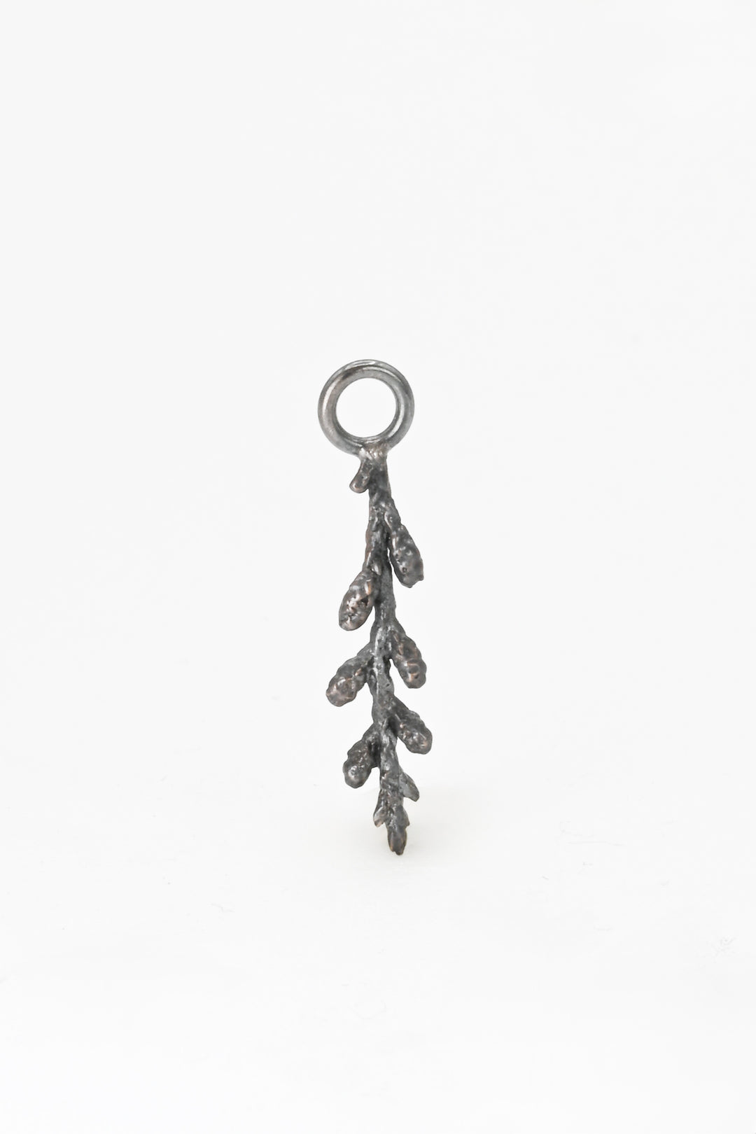Oxidized bronze and silver leaf charm for hoop earrings, charm bracelets, and charm necklaces by J'Adorn Designs
