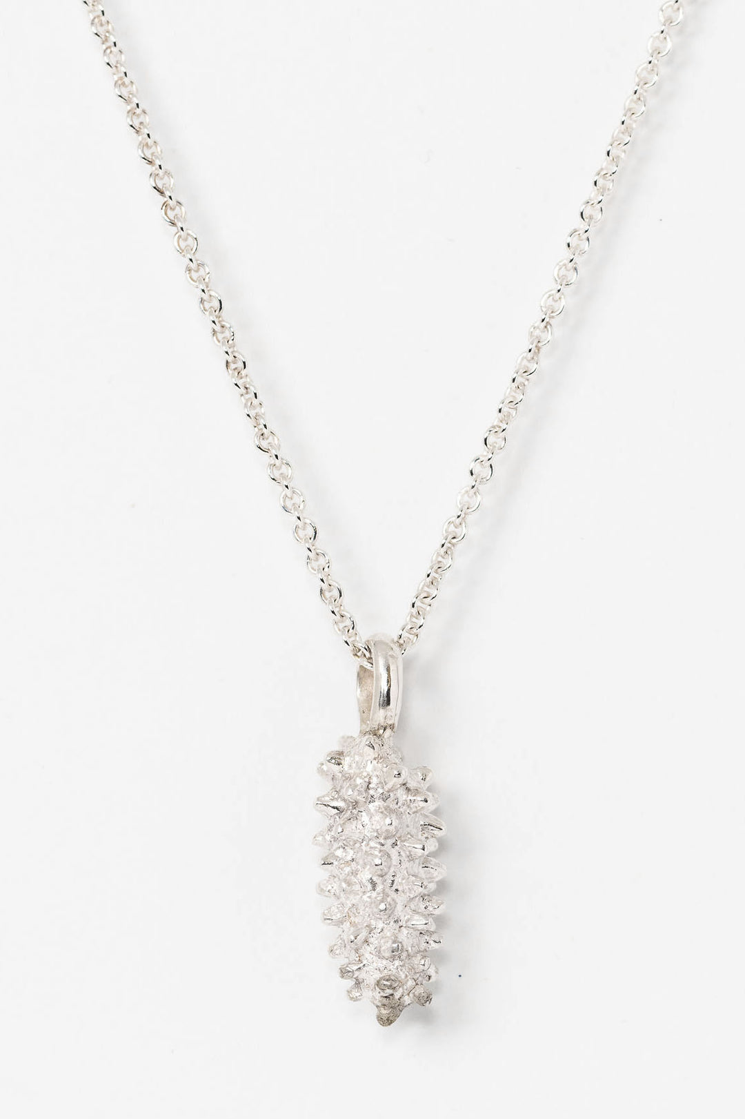 Sterling silver peace lily pendant necklace. Natural object jewelry collection taken from nature by Alison Jefferies for J'Adorn Designs custom jewelry.