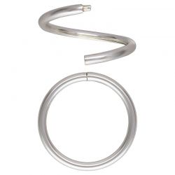 Small sterling silver seamless huggie hoop earrings by J'Adorn Designs handcrafted jewelry.