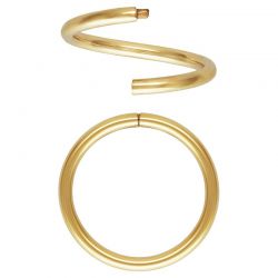 14k gold fill tiny gold seamless huggie hoop earrings by J'Adorn Designs handcrafted jewelry