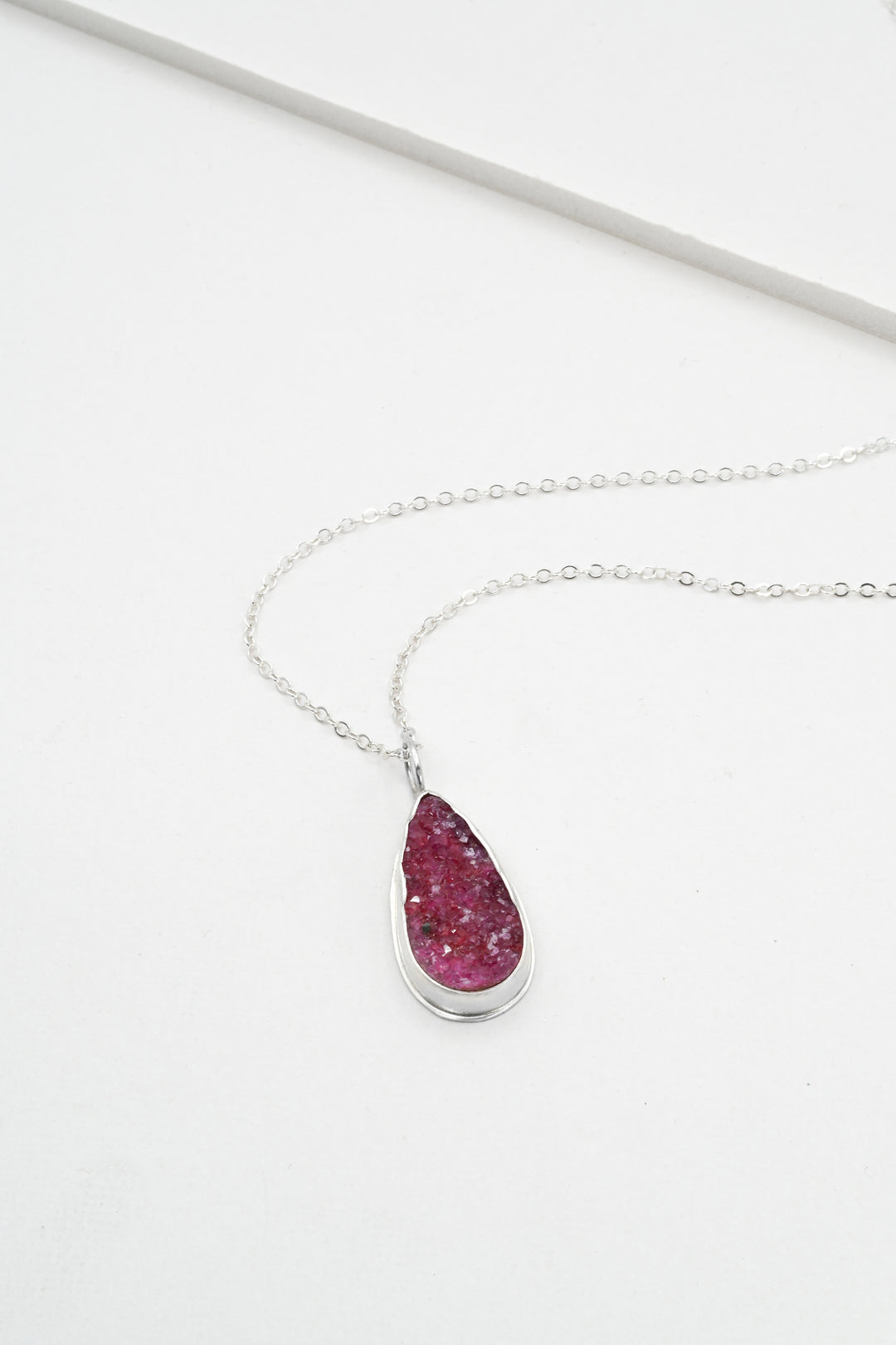 Teardrop Cobaltocalcite Pendant Necklace