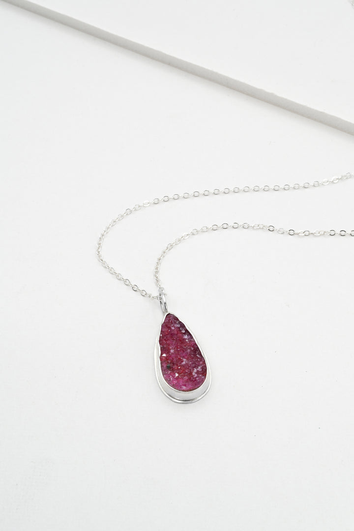 Teardrop Cobaltocalcite Pendant Necklace