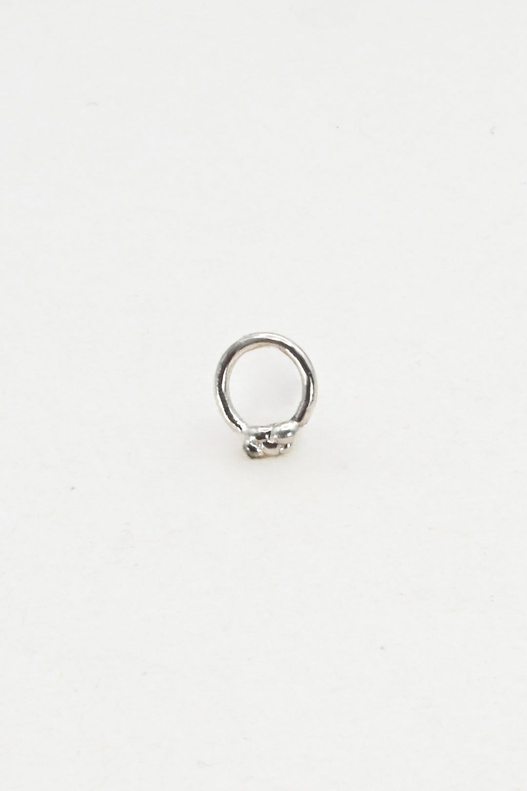 Tiny Bubble Post Earrings in Silver