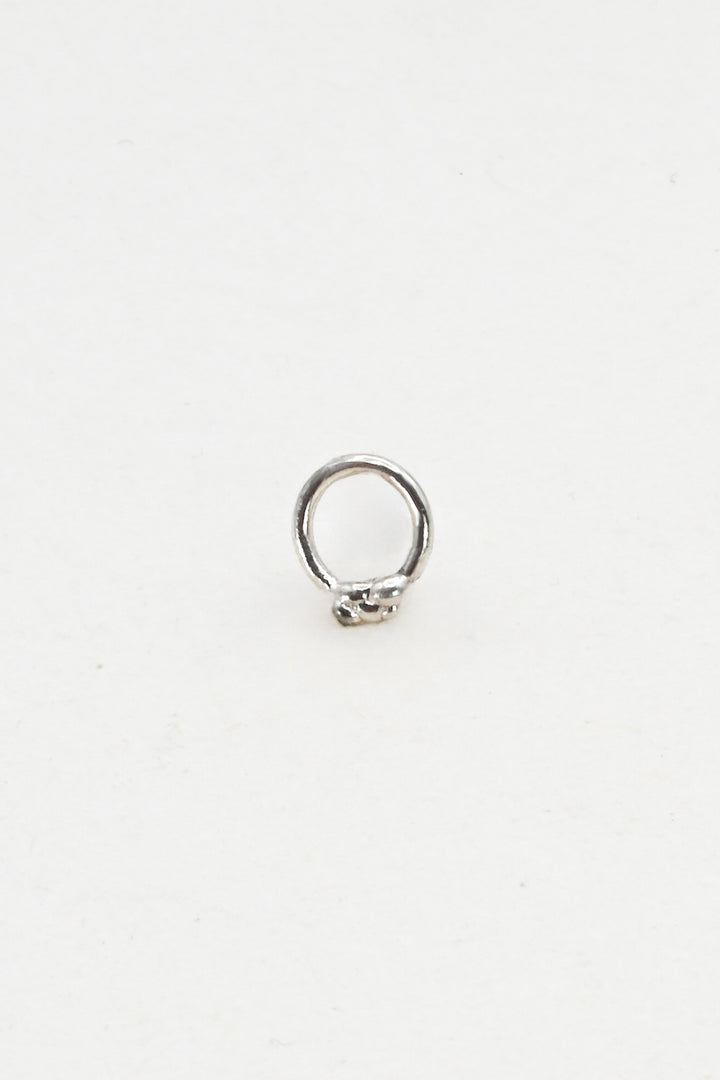 Tiny Bubble Post Earrings in Silver
