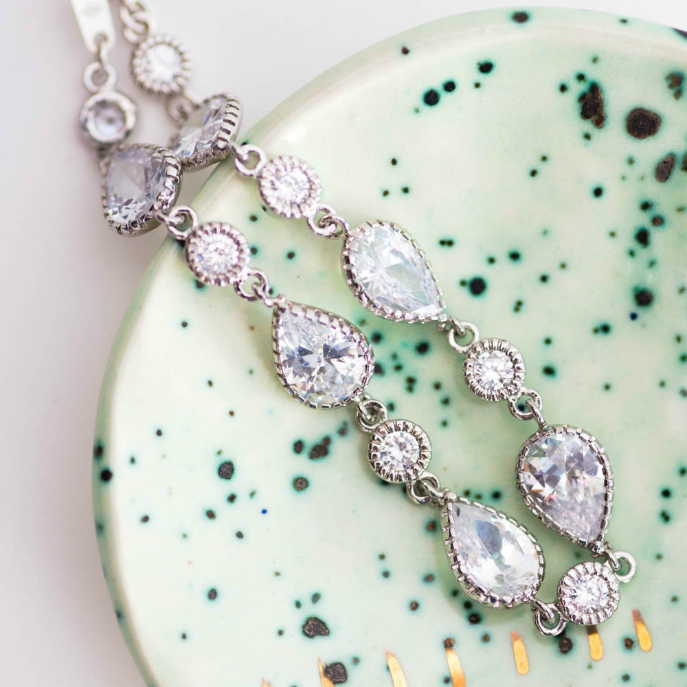 Sparkly bridal bracelet by J'Adorn Designs
